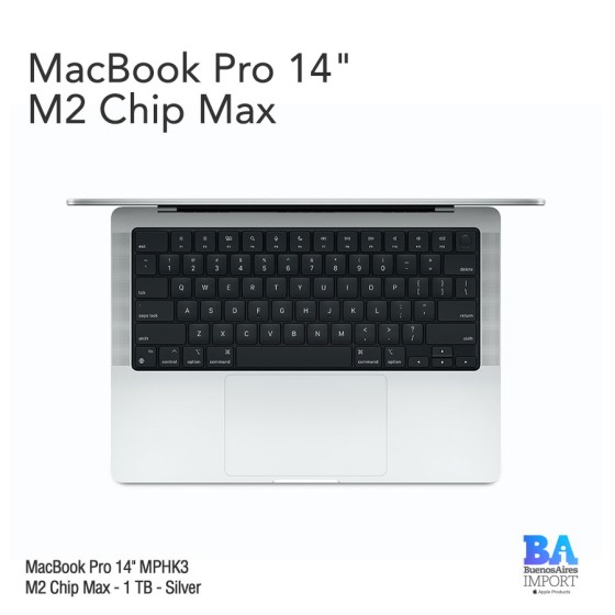Macbook Pro 14" [MPHK3] M2 Max - 1 TB - Silver