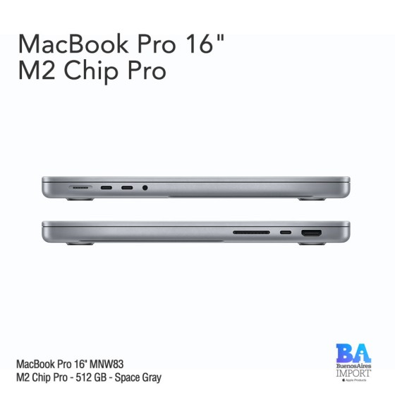 Macbook Pro 16" [MNW83] M2 Pro - 512 GB - Space Gray