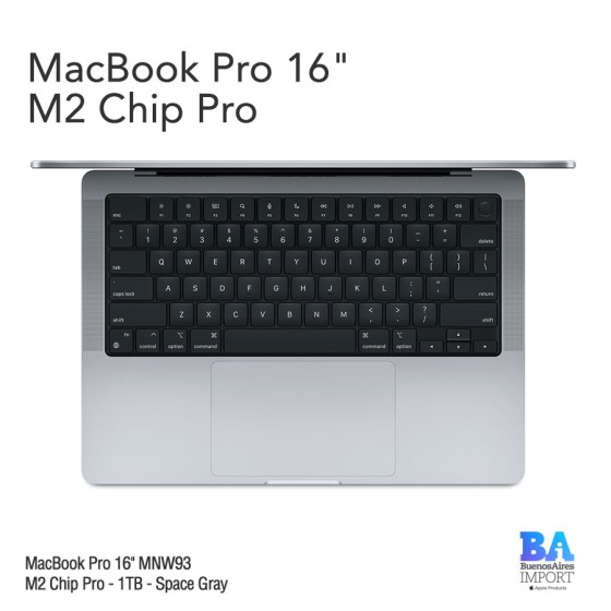 Macbook Pro 16" [MNW93] M2 Pro - 1 TB - Space Gray