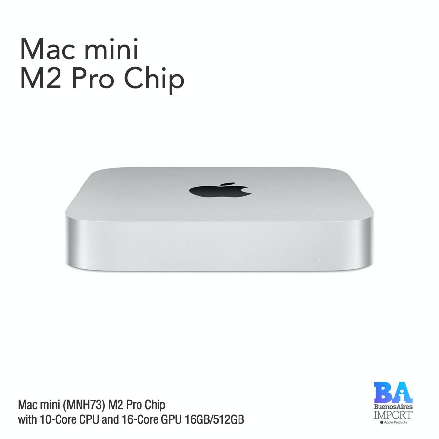 Mac mini [MNH73] M2 Pro Chip 512 GB Buenos Aires Import