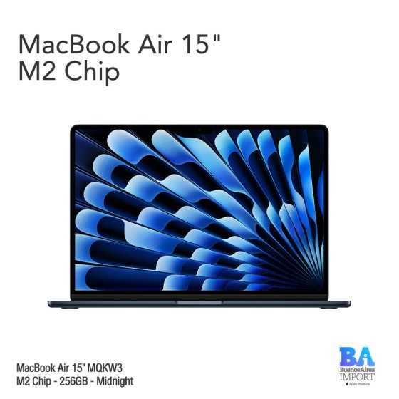 MacBook Air 15.3" Retina [MQKW3] M2 Chip 256 GB - Midnight