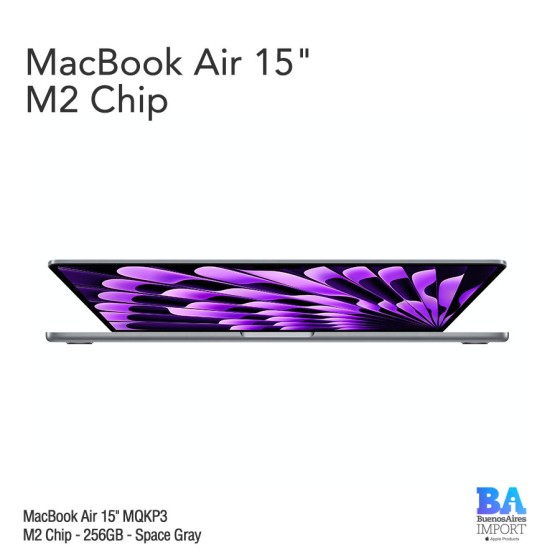 MacBook Air 15.3" Retina [MQKP3] M2 Chip 256 GB - Space Gray