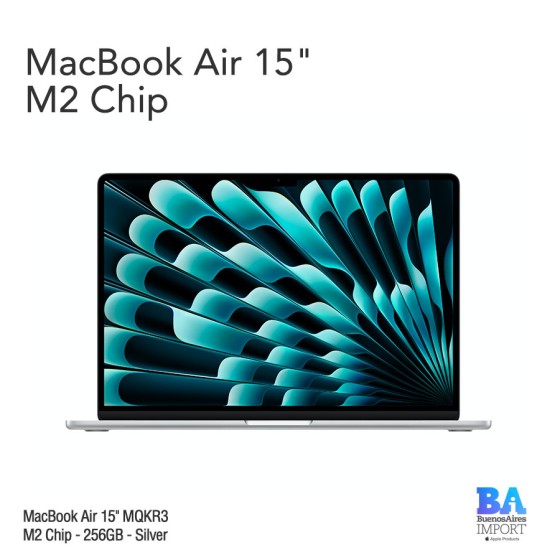 MacBook Air 15.3" Retina [MQKR3] M2 Chip 256 GB - Silver