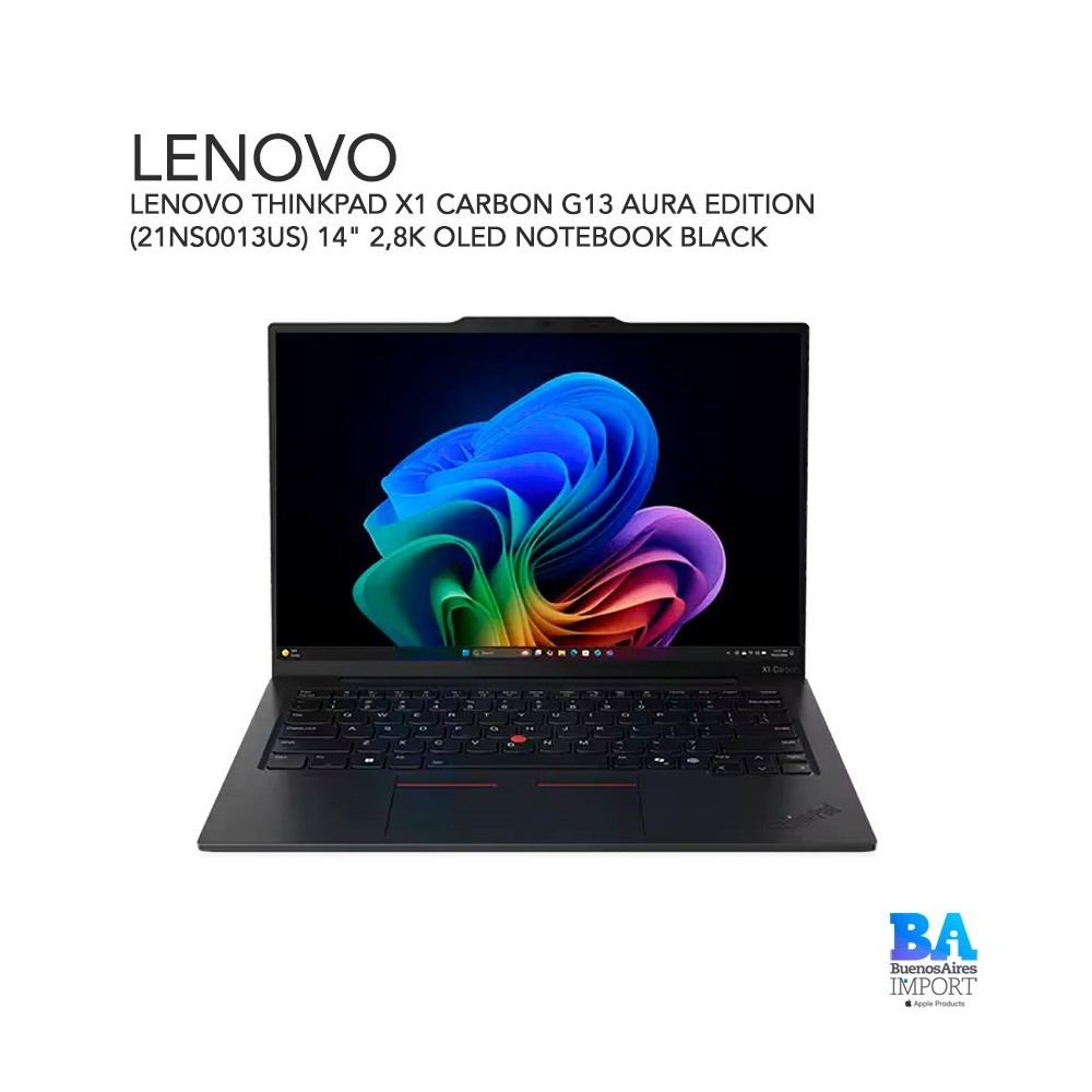 LENOVO THINKPAD X1 CARBON G13 AURA EDITION (21NS0013US) 14" 2,8K OLED NOTEBOOK BLACK