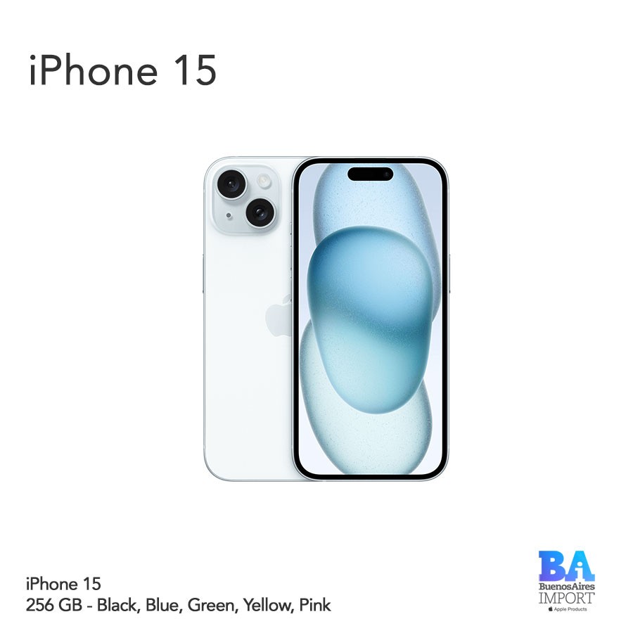 iPhone 15 - 256 GB - Buenos Aires Import