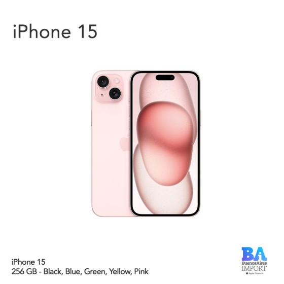 iPhone 15 - 256 GB - Buenos Aires Import