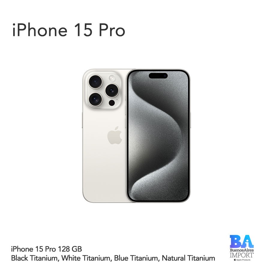 iPhone 15 Pro - 128 GB - Buenos Aires Import