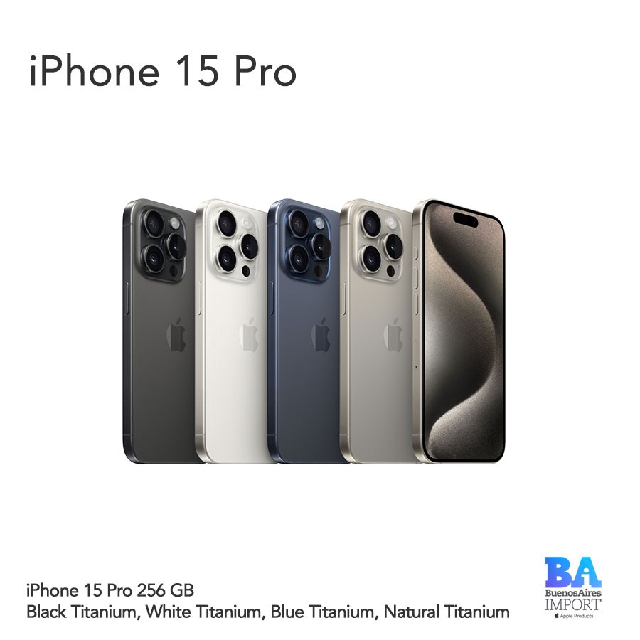 iPhone 15 Pro - 256 GB - Buenos Aires Import