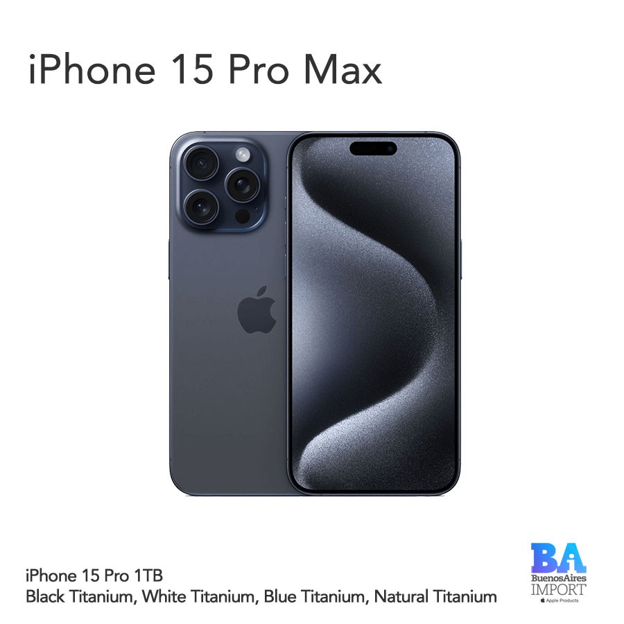 iPhone 15 Pro Max - 1TB - Buenos Aires Import