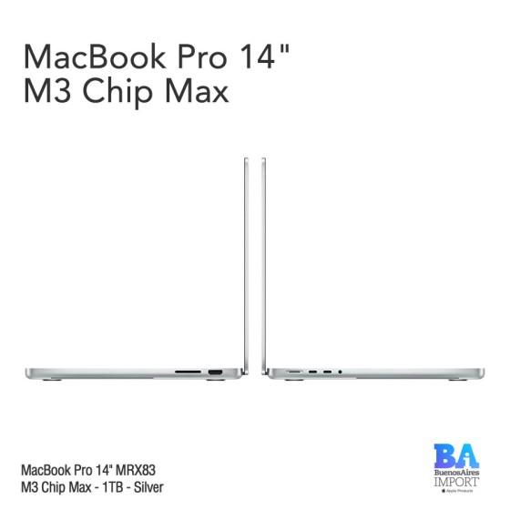 MacBook Pro 14" [MRX83] M3 Max - 1TB - Silver