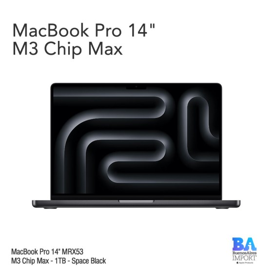 MacBook Pro 14" [MRX53] M3 Max - 1TB - Space Black