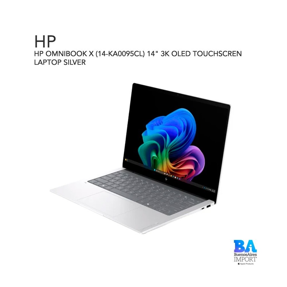 HP OMNIBOOK X (14-KA0095CL)  14" 3K OLED TOUCHSCREN LAPTOP SILVER