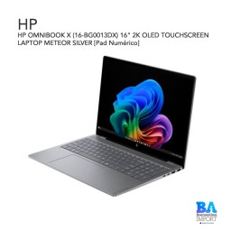HP OMNIBOOK X (16-BG0013DX) 16" 2K OLED TOUCHSCREEN LAPTOP METEOR SILVER [Pad Numérico]
