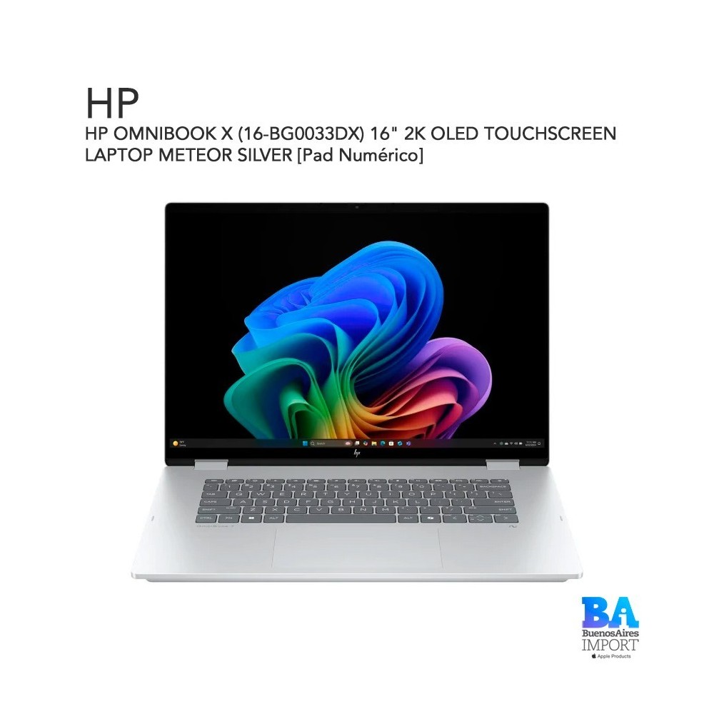 HP OMNIBOOK 7 FLIP (16AU-0055CL) 16" 2K TOUCHSCREEN LAPTOP SILVER [HP USB-C® Rechargeable MPP2.0 Tilt Pen]
