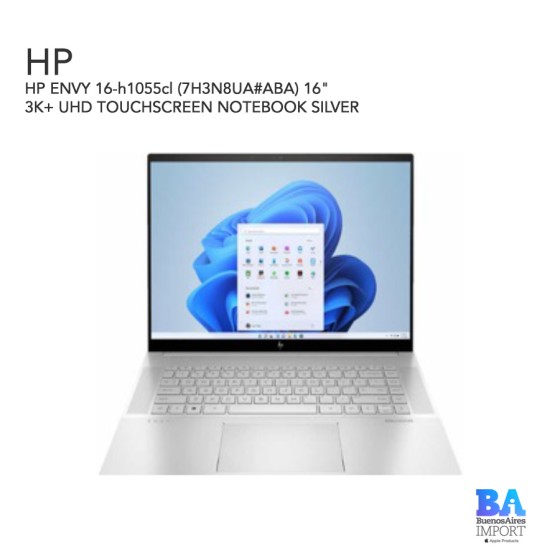 HP ENVY 16-h1055cl (7H3N8UA) 16" 3K+ UHD TOUCHSCREEN NOTEBOOK SILVER