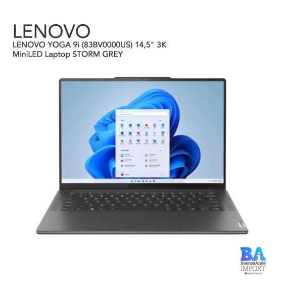 LENOVO YOGA 9i (83BV0000US) 14,5" 3K  MiniLED Laptop STORM GREY