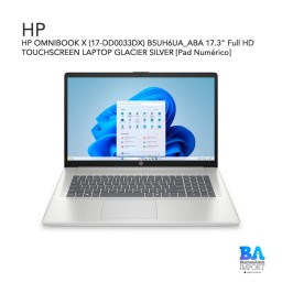 HP OMNIBOOK X (17-DE0043DX) 17.3" FULL HD TOUCHSCREEN LAPTOP GLACIER SILVER [Pad Numérico]