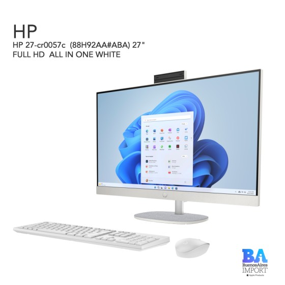 HP 27-cr0057c  (88H92AA) 27" FULL HD  ALL IN ONE WHITE