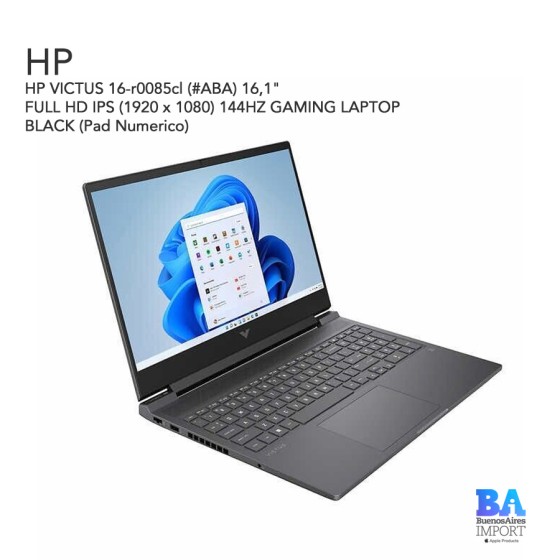 HP VICTUS 16-r0085cl 16,1" FULL HD IPS (1920 x 1080) 144HZ GAMING LAPTOP...