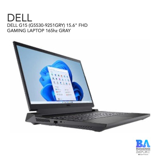 DELL G15 (G5530-9251GRY) 15.6" FHD GAMING LAPTOP 165hz GRAY