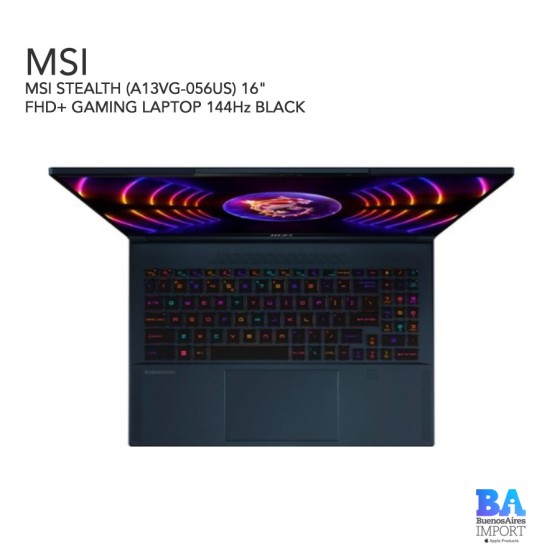 MSI STEALTH (A13VG-056US) 16" FHD+ GAMING LAPTOP 144Hz BLACK