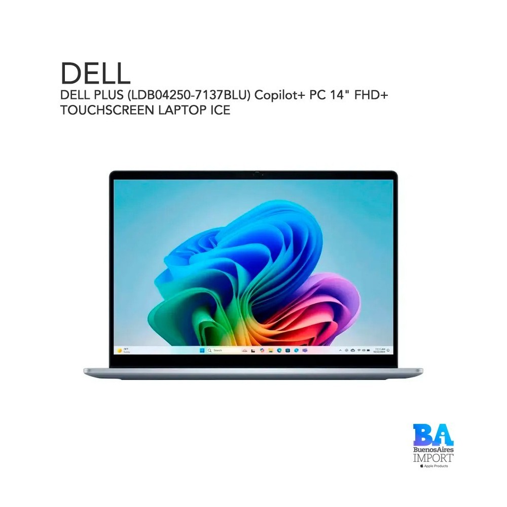 DELL PLUS (LDB04250-7137BLU) Copilot+ PC 14" FHD+ TOUCHSCREEN LAPTOP ICE