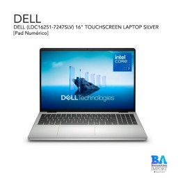 DELL (LDC16251-7247SLV) 16" TOUCHSCREEN LAPTOP SILVER [Pad Numérico]