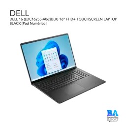 DELL 16 (LDC16255-A063BLK) 16" FHD+ TOUCHSCREEN LAPTOP BLACK  [Pad Numérico]