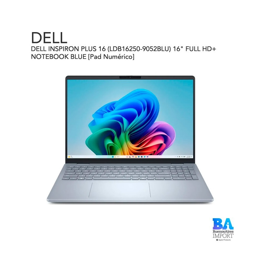 DELL INSPIRON PLUS 16 (LDB16250-9052BLU) 16" FULL HD+ NOTEBOOK BLUE [Pad Numérico]