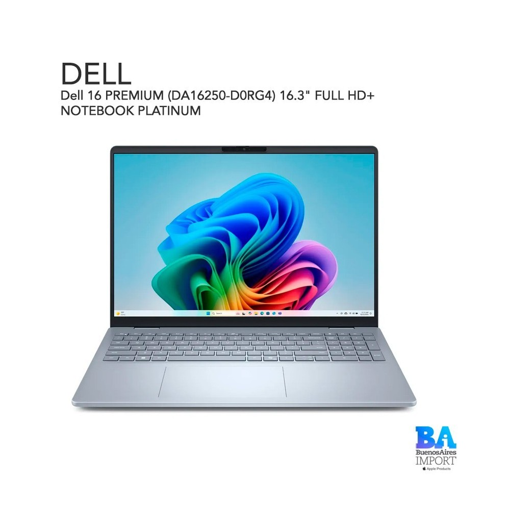 Dell 16 PREMIUM (DA16250-D0RG4) 16.3" FULL HD+ NOTEBOOK PLATINUM