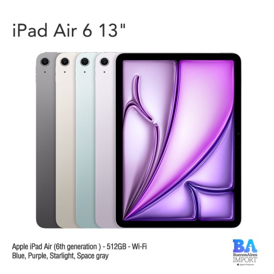 iPad Air 6 13" - 512 GB - Wi-Fi