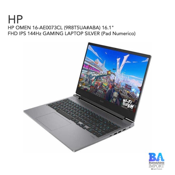 HP OMEN 16-AE0073CL (9R8T5UA) 16.1" FHD IPS 144Hz GAMING LAPTOP SILVER (Pad...