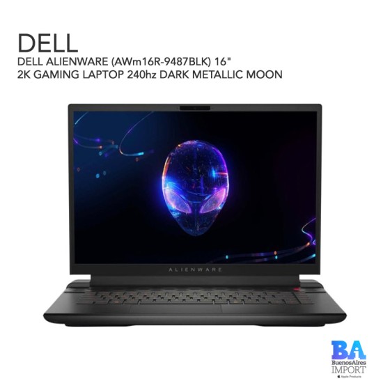 DELL ALIENWARE (AWm16R-9487BLK) 16"  2K GAMING LAPTOP 240hz DARK METALLIC MOON