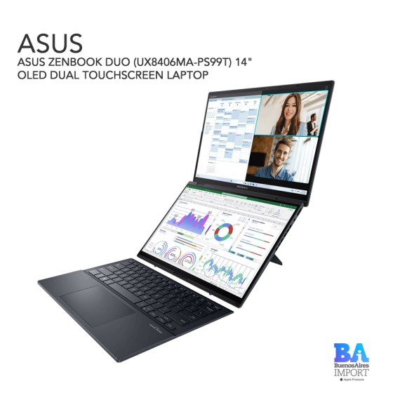 ASUS ZENBOOK DUO (UX8406MA-PS99T) 14" OLED DUAL TOUCHSCREEN LAPTOP