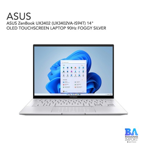 ASUS ZenBook UX3402 (UX3402VA-IS94T) 14" OLED TOUCHSCREEN LAPTOP 90Hz FOGGY...