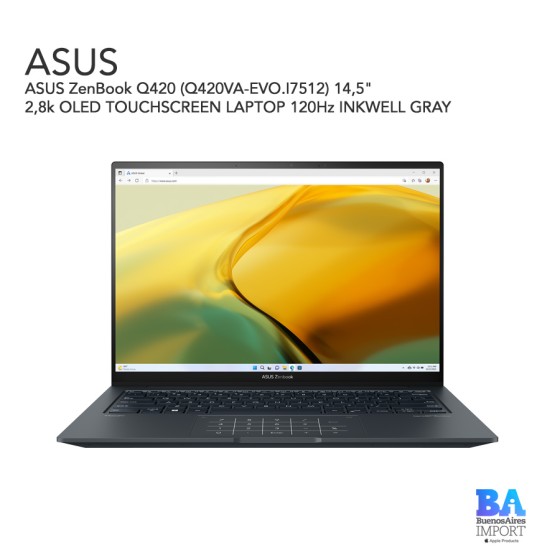 ASUS ZenBook Q420 (Q420VA-EVO.I7512) 14,5" 2,8k OLED TOUCHSCREEN LAPTOP 120Hz...