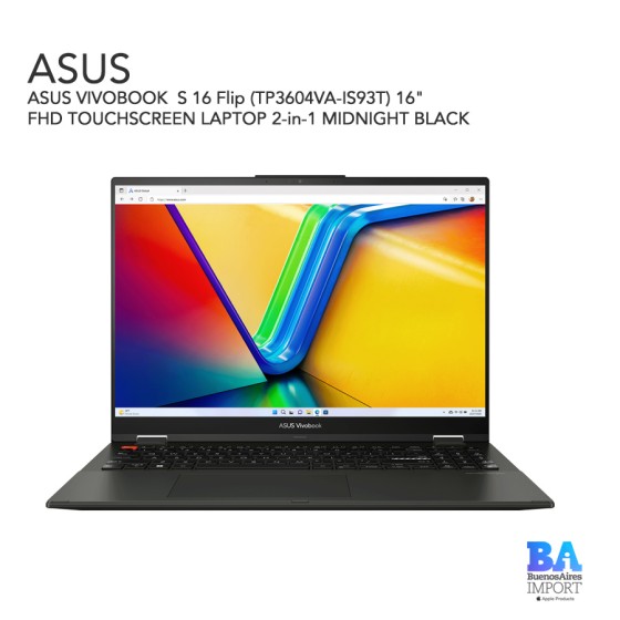 ASUS VIVOBOOK  S 16 Flip (TP3604VA-IS93T) 16" FHD TOUCHSCREEN LAPTOP 2-in-1...