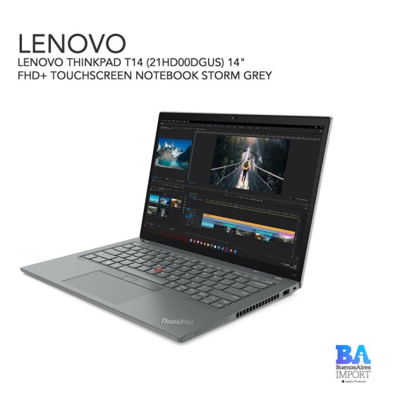 LENOVO THINKPAD T14 (21HD00DGUS) 14" FHD+ TOUCHSCREEN NOTEBOOK STORM GREY