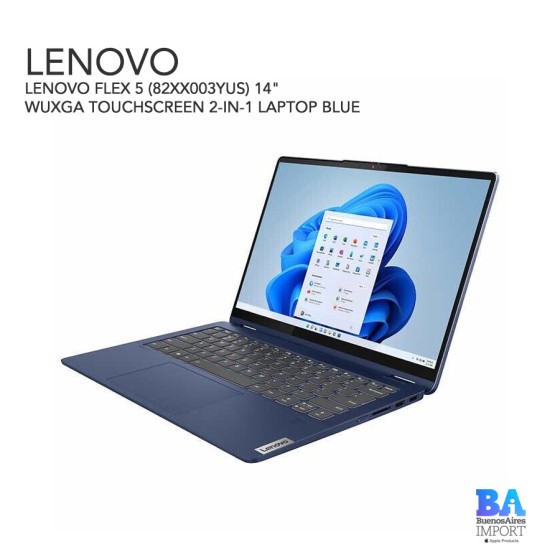 LENOVO FLEX 5 (82XX003YUS) 14" WUXGA TOUCHSCREEN 2-IN-1 LAPTOP BLUE