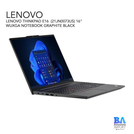 LENOVO THINKPAD E16  (21JN0073US) 16" WUXGA NOTEBOOK GRAPHITE BLACK