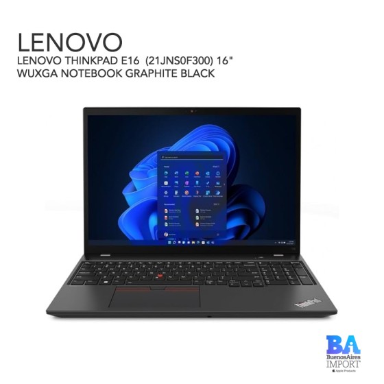 LENOVO THINKPAD E16  (21JNS0F300) 16" WUXGA NOTEBOOK GRAPHITE BLACK