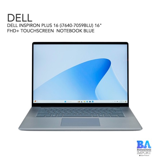 DELL INSPIRON PLUS 16 (i7640-7059BLU) 16" FHD+ TOUCHSCREEN  NOTEBOOK BLUE