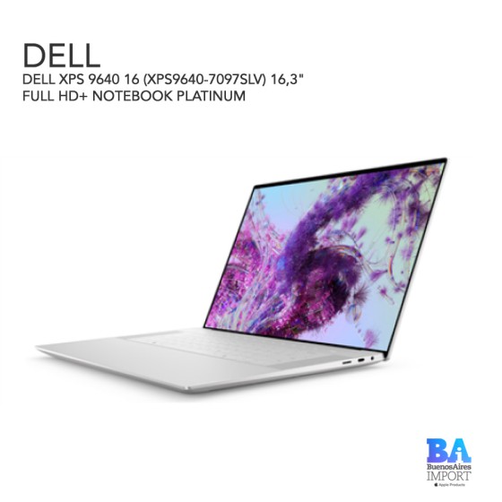 DELL XPS 9640 16 (XPS9640-7097SLV) 16,3" FULL HD+ NOTEBOOK PLATINUM