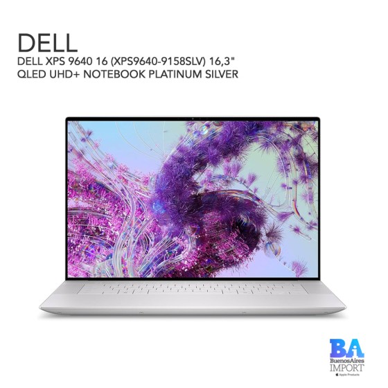 DELL XPS 9640 16 (XPS9640-9158SLV) 16,3" QLED UHD+ NOTEBOOK PLATINUM SILVER