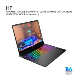 HP OMEN MAX (16-ak0003nr) 16" 2K IPS GAMING LAPTOP 240Hz SHADOW BLACK [Pad Numérico]