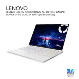 LENOVO LEGION 7i (83KY0003US) 16" 2K OLED GAMING LAPTOP 240Hz GLACIER WHITE [Pad Numérico]