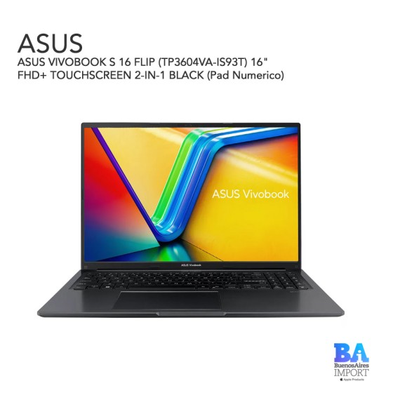 ASUS VIVOBOOK S 16 FLIP (TP3604VA-IS93T) 16" FHD+ TOUCHSCREEN 2-IN-1 BLACK...