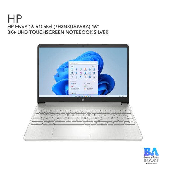 HP ENVY 16-h1055cl (7H3N8UA) 16" 3K+ UHD TOUCHSCREEN NOTEBOOK SILVER