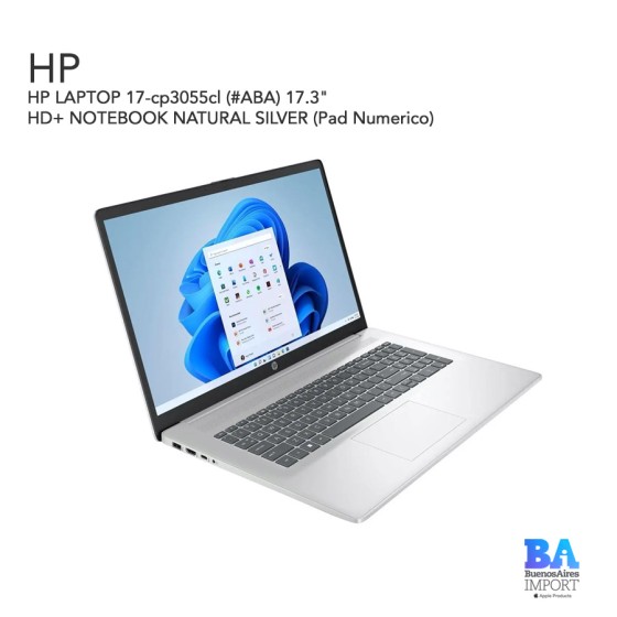 HP LAPTOP 17-cp3055cl 17.3" HD+ NOTEBOOK NATURAL SILVER (Pad Numerico)