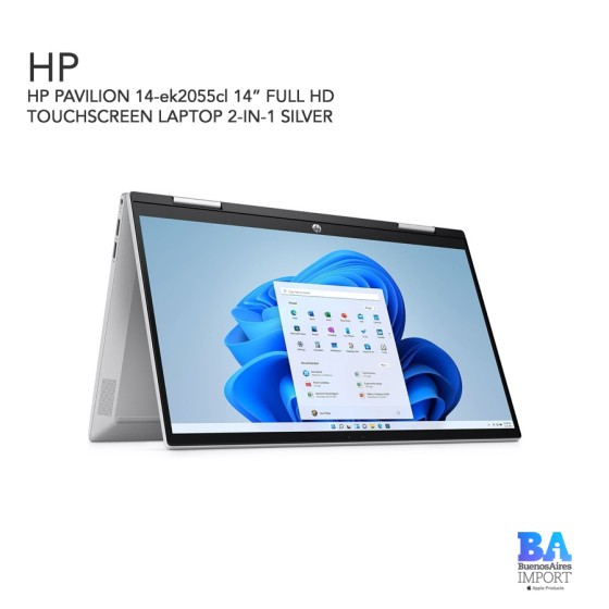 HP PAVILION 14-ek2055cl ()  14” FULL HD TOUCHSCREEN LAPTOP 2-IN-1 SILVER